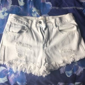 PacSun high-rise jean shorts